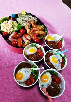 運動会弁当☆運動会☆ロコモコ☆遠足-レシピのメイン写真
