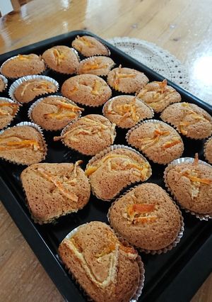 簡単ホットケーキミックスのマドレーヌ風♪-レシピのメイン写真
