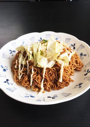 簡単焼きそば！カップ麺からの昇格-レシピのメイン写真