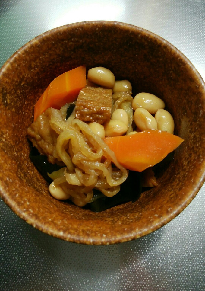 切り干し大根と大豆の煮物-レシピのメイン写真