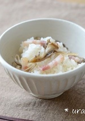 ベーコンと舞茸の炊き込みご飯-レシピのメイン写真