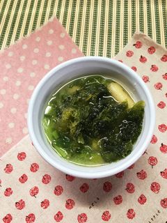 カブの葉とあおさ海苔の味噌汁-レシピのメイン写真