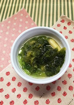 カブの葉とあおさ海苔の味噌汁-レシピのメイン写真