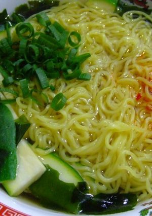 ズッキーニの白湯ラーメン-レシピのメイン写真