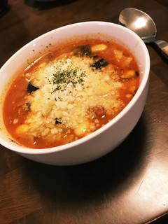 もち麦入り具沢山トマトスープ-レシピのメイン写真