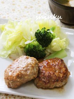 子ども喜ぶ*和風照り焼きハンバーグ-レシピのメイン写真