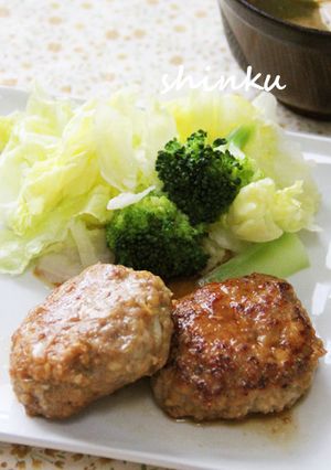 子ども喜ぶ＊和風照り焼きハンバーグ-レシピのメイン写真