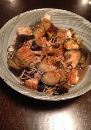 ナスと素麺の煮物-レシピのメイン写真