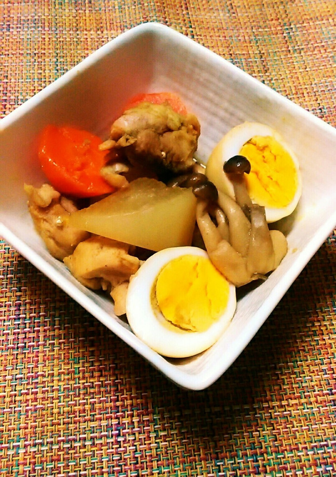 簡単！圧力鍋で大根と鶏肉の和風カレー煮-レシピのメイン写真