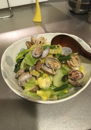 新キャベツとアサリの酒蒸し-レシピのメイン写真