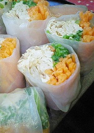 金のゴマダレ味生春巻き♪-レシピのメイン写真