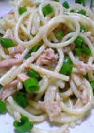 ツナで和風パスタ-レシピのメイン写真