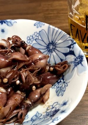 ビールが進む…ホタルイカピリ辛バター炒め-レシピのメイン写真