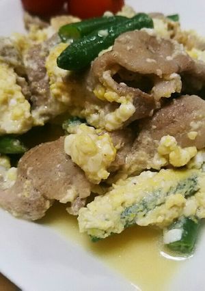 いんげんと豚肉の簡単豆腐チャンプル-レシピのメイン写真