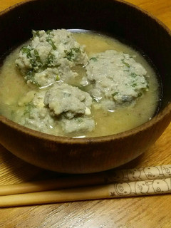 10分で♪風味豊かな大葉入りつみれ汁☆-レシピのメイン写真