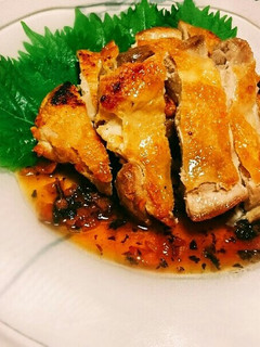 サッパリと✨カリカリ鶏の梅肉ソース-レシピのメイン写真