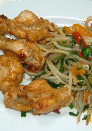 鶏手羽元のから揚げ、中華味付け合せ-レシピのメイン写真