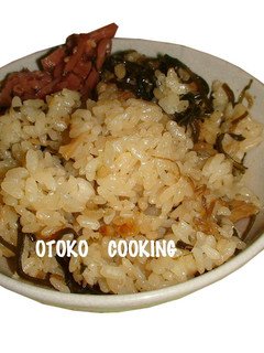 調理不要スーパー簡単炊込ご飯①なめ茸編-レシピのメイン写真
