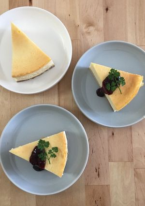ニューヨーク風ヨーグルトチーズケーキ-レシピのメイン写真