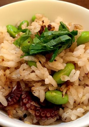 たこと枝豆の炊き込みご飯-レシピのメイン写真
