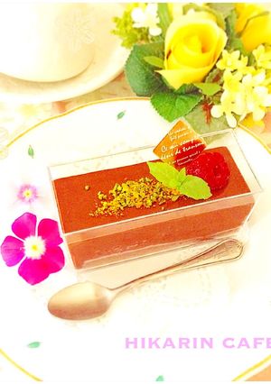お豆腐のチョコムース&抹茶ムース♪-レシピのメイン写真