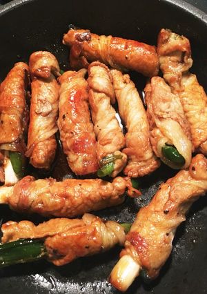 肉巻き 豚ロースでネギとピーマン巻き-レシピのメイン写真