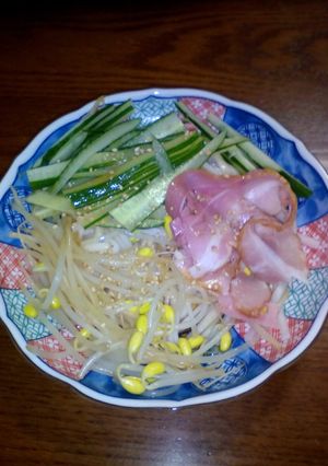 【子ども夜食】夏は冷やし中華。乾麺ＯＫ-レシピのメイン写真