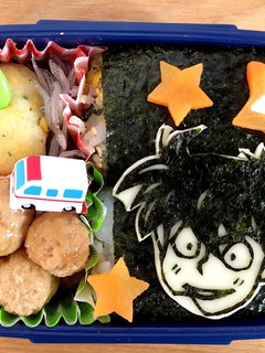 お弁当・忍たま乱太郎(土井先生)キャラ弁-レシピのメイン写真