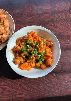 簡単、豆腐入りヤンニョムチキン。-レシピのメイン写真