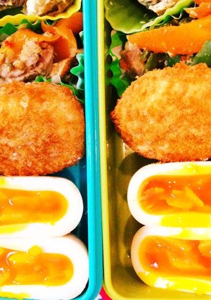 お弁当に！ぺったんこ煮卵-レシピのメイン写真