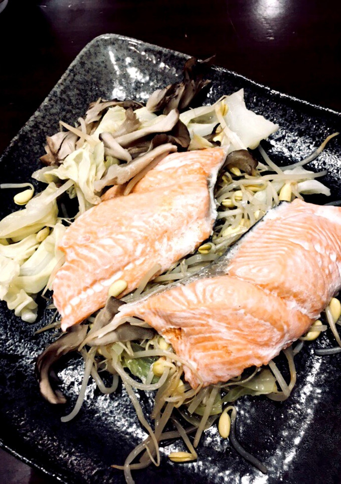 【時短】乗せるだけ鮭と野菜の蒸し焼き-レシピのメイン写真