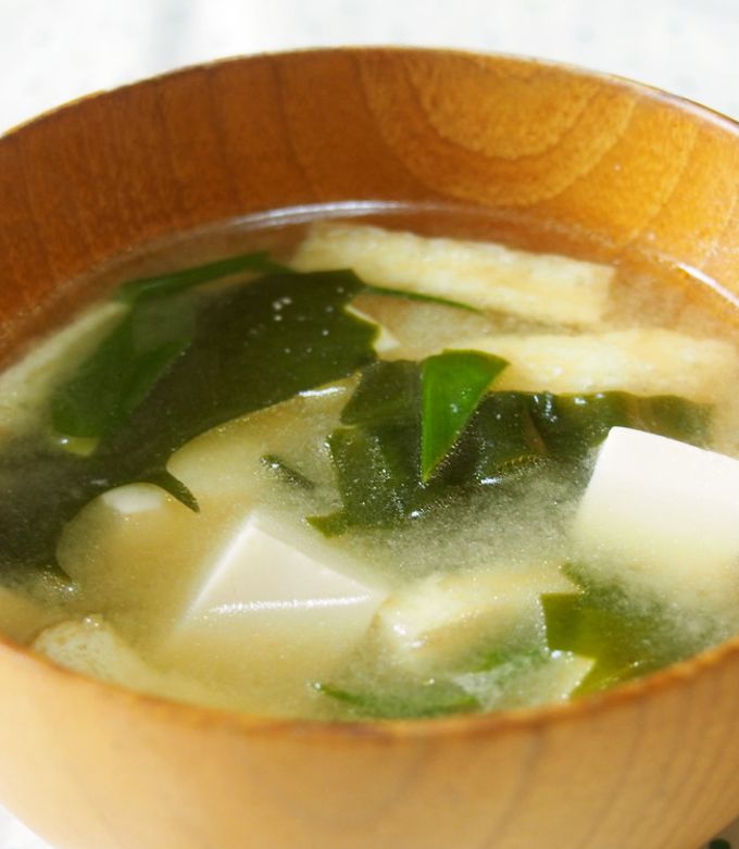 食品サンプル 豆腐とワカメの味噌汁 おにぎりスタンド 割り箸ボールペン シンプルが美味しい♡『豆腐とわかめと油揚げのお味噌汁』