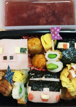 息子弁当！キャラ弁！マイクラ＆ヒカキン！-レシピのメイン写真