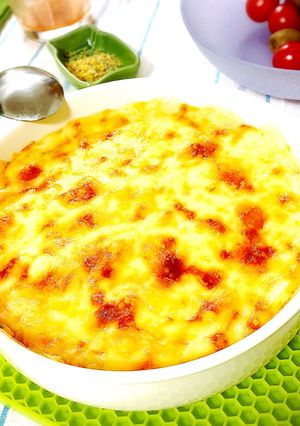 【高タンパク】鶏胸肉の梅豆腐グラタン-レシピのメイン写真