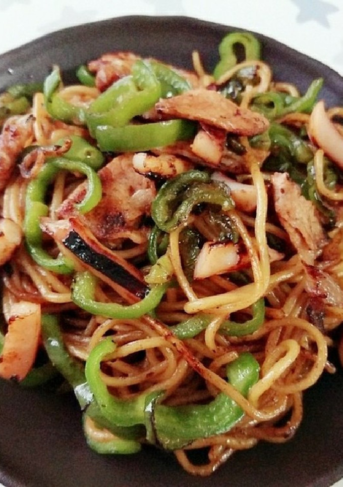 たこ焼きソースでいか焼きそば-レシピのメイン写真