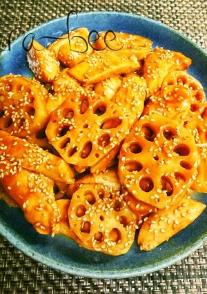 お弁当にも◎ご飯が進む♪甘味噌鶏れんこん-レシピのメイン写真