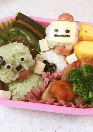 幼稚園　お弁当　ロボット（おにぎり）-レシピのメイン写真