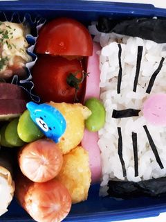 簡単 キャラ弁 ドラえもんののり弁♪-レシピのメイン写真