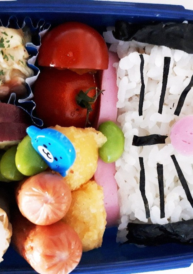 簡単　キャラ弁　ドラえもんののり弁♪-レシピのメイン写真