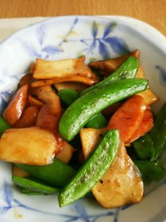 エリンギとスナップえんどうの炒め物-レシピのメイン写真