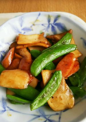 エリンギとスナップえんどうの炒め物-レシピのメイン写真