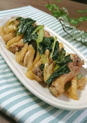 酢玉ネギ活用☆鶏とセロリのさっぱり煮-レシピのメイン写真