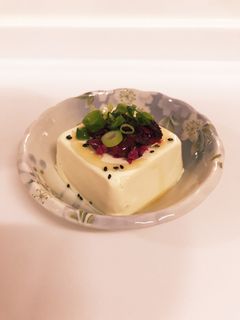 ❁柴漬けとネギの冷や奴❁-レシピのメイン写真