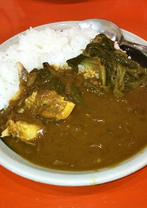 ☕サバと小松菜の喫茶店家カレー-レシピのメイン写真