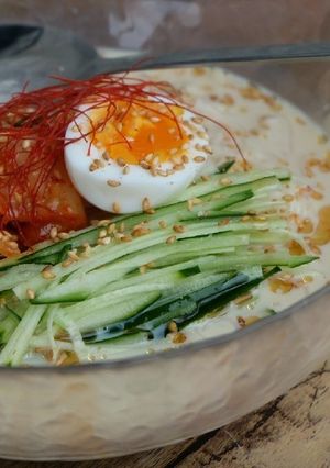 雑誌搭載！豆乳の素麺･コングクス콤국스-レシピのメイン写真