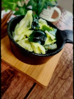 超~簡単!キャベツとワカメの中華サラダ☆-レシピのメイン写真