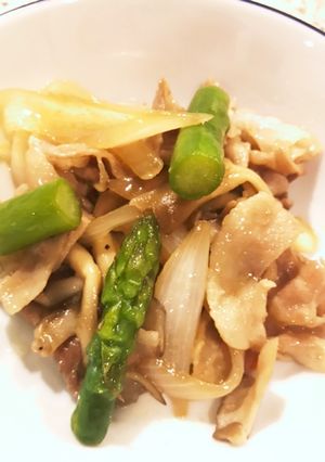 豚バラとアスパラのオイスター炒め-レシピのメイン写真