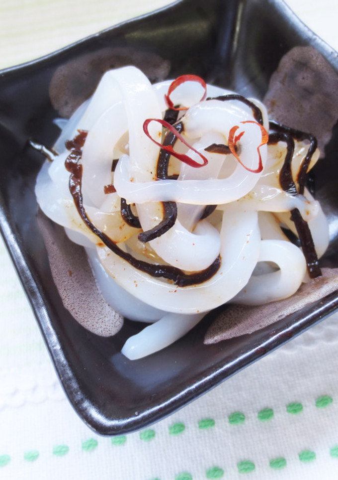 イカと佃煮の和え物-レシピのメイン写真