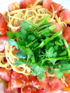 簡単美味しいな冷たい冷たいトマトパスタ-レシピのメイン写真