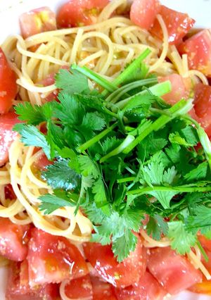 簡単美味しいな冷たい冷たいトマトパスタ-レシピのメイン写真
